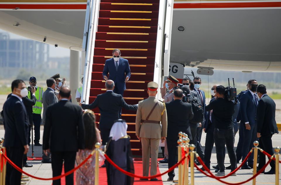 Bersejarah, pertama kali setelah Perang Teluk II, Presiden Mesir datangi Irak 
