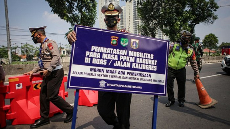 Polisi: Mobilitas masyarakat di Jakarta mulai turun hingga 50%