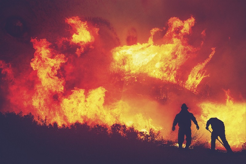 Pemadam kebakaran berjuang padamkan kebakaran hutan di Spanyol