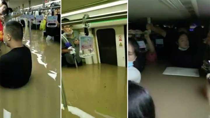 Cerita pilu di dalam kereta bawah tanah saat banjir Zhengzhou