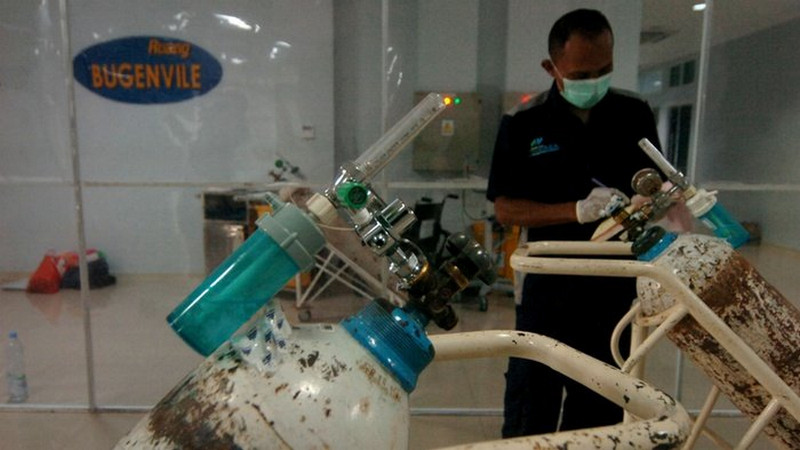 Polda Kalteng tempatkan personel di distributor oksigen