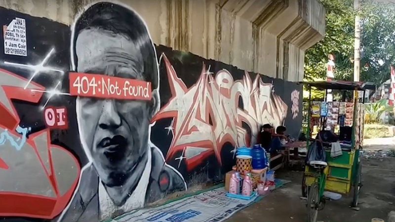 Gerindra sebut mural Jokowi 404: Not found bagian dari ekspresi seni