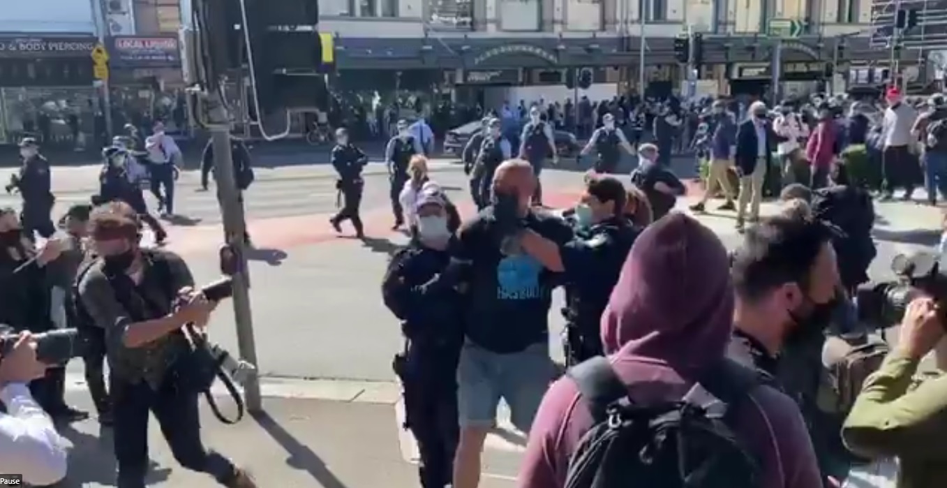 Demonstrasi anti-lockdown di Melbourne, Sydney, 250 lebih ditangkap