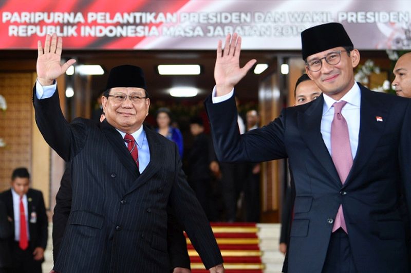 Prabowo-Sandiaga dinilai berkinerja baik, politikus Gerindra ucapkan terima kasih ke Jokowi