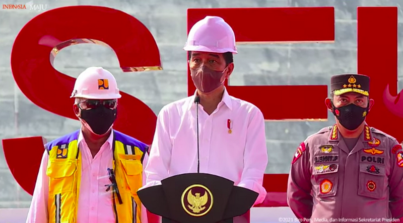 Jokowi resmikan Bendungan Way Sekampung senilai Rp1,78 T
