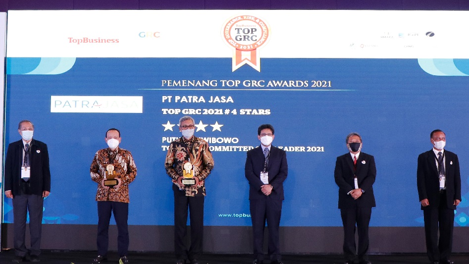 Patra Jasa menyabet 2 penghargaan di ajang TOP GRC 2021