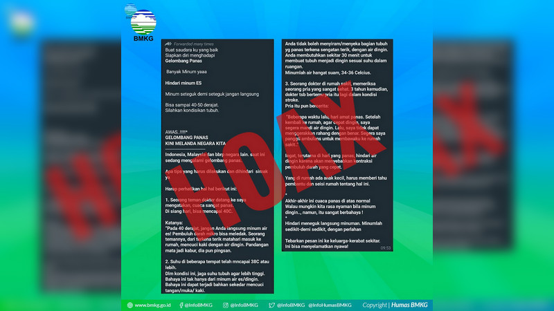 Indonesia dilanda gelombang panas, BMKG: <i>Hoax</i>