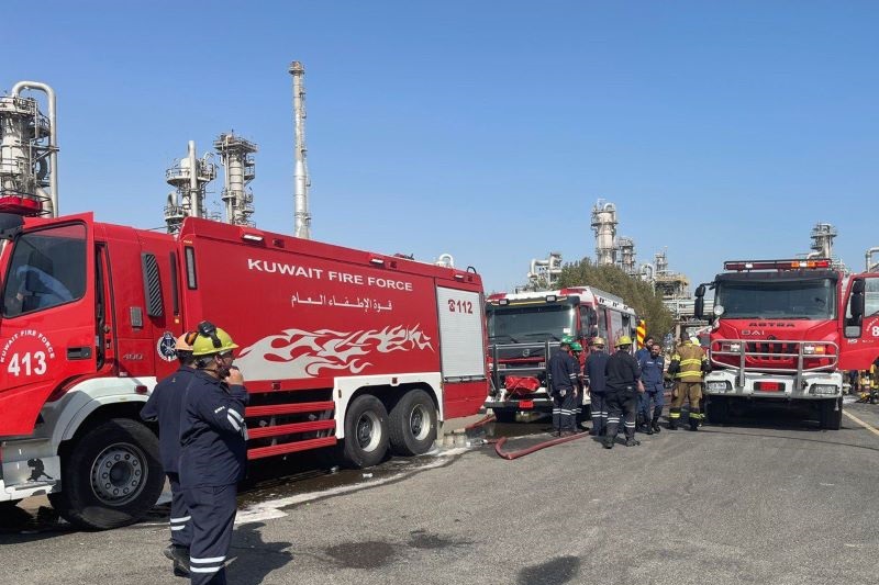 Kebakaran di kilang minyak terbesar di Kuwait berhasil dipadamkan