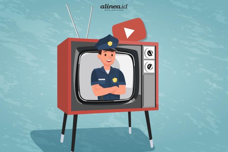 Polisi dalam YouTube dan televisi