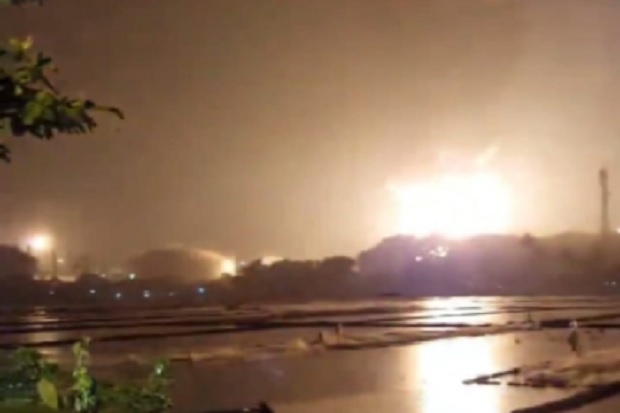 Kebakaran tangki minyak Cilacap, 7 CCTV tunjukan sambaran petir