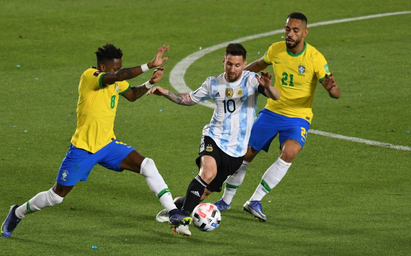 Kualifikasi Piala Dunia CONMEBOL: Brasil-Argentina bermain imbang