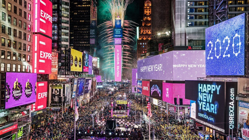 Times Square New York tetap gelar perayaan malam tahun baru