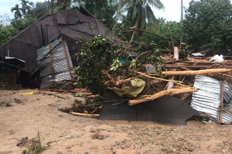 Banjir bandang di Padang Lawas, 12 rumah hanyut 