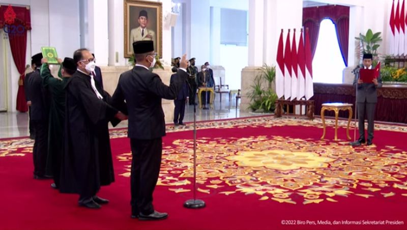 Jokowi lantik  Andi Widjajanto sebagai Gubernur Lemhanas 