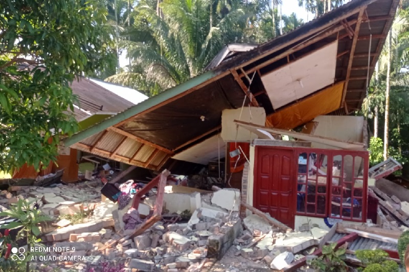 7 warga meninggal dunia, 85 luka-luka akibat gempa M 6,1 di Pasaman Barat