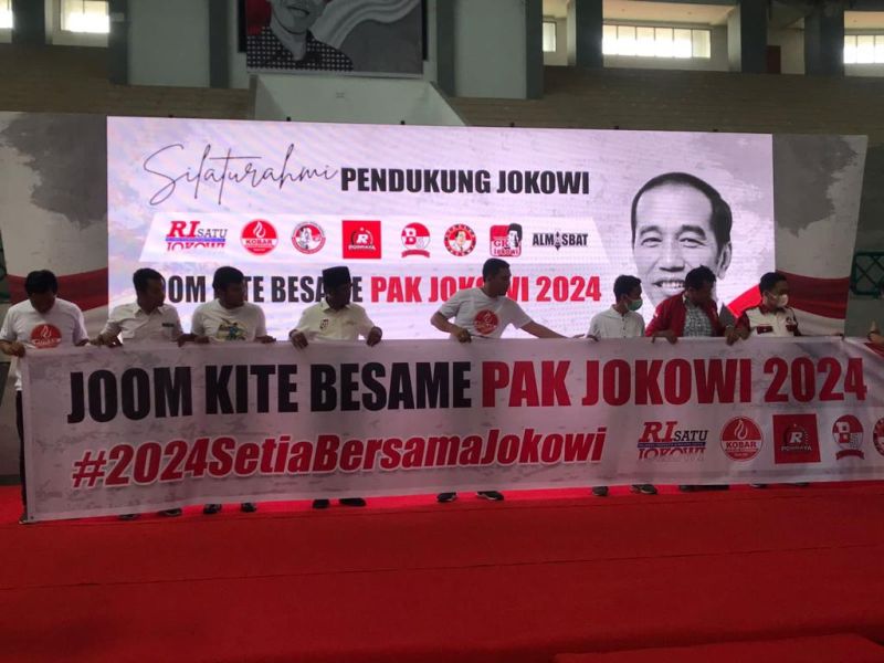 Relawan Riau ikrar satu komando bersama Jokowi sampai 2024