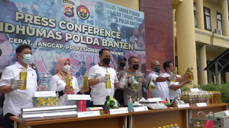 Polda Banten bongkar dugaan mafia minyak goreng