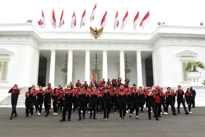 Lepas kontigen Indonesia, Jokowi harap atlet bawa pulang banyak medali