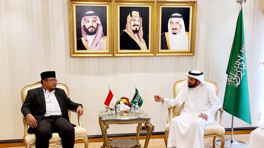 Menag temui Menteri Saudi bahas kesiapan penyelenggaraan haji 2022