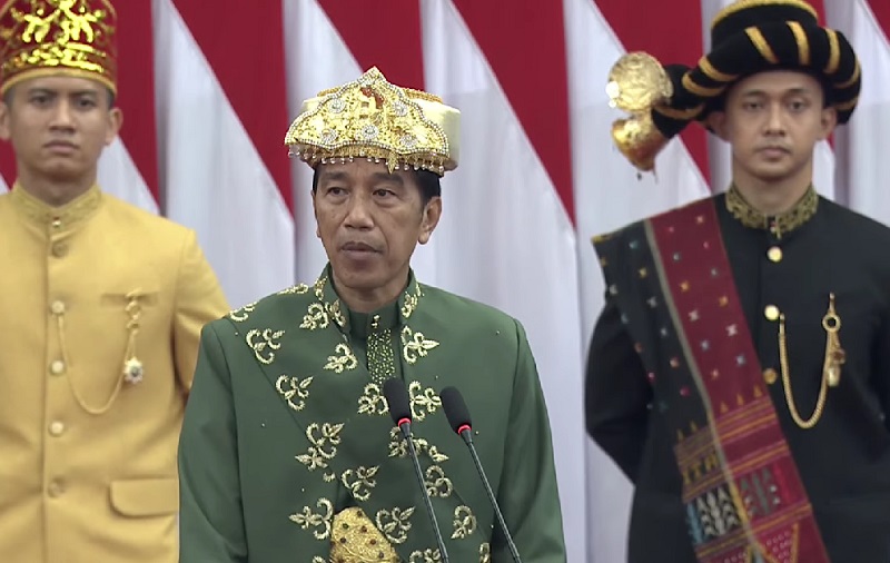 Ini makna pakaian adat khas Bangka Belitung yang dikenakan Jokowi