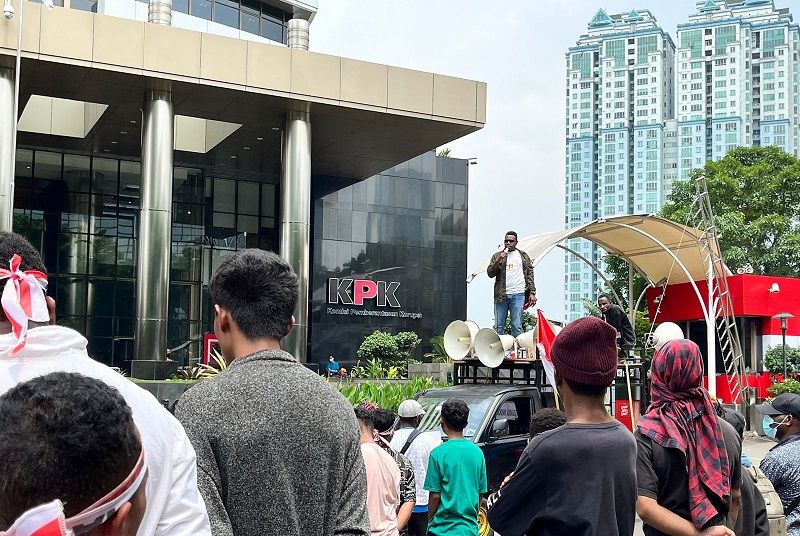 Mahasiswa Papua di Jakarta dukung KPK proses hukum Lukas Enembe