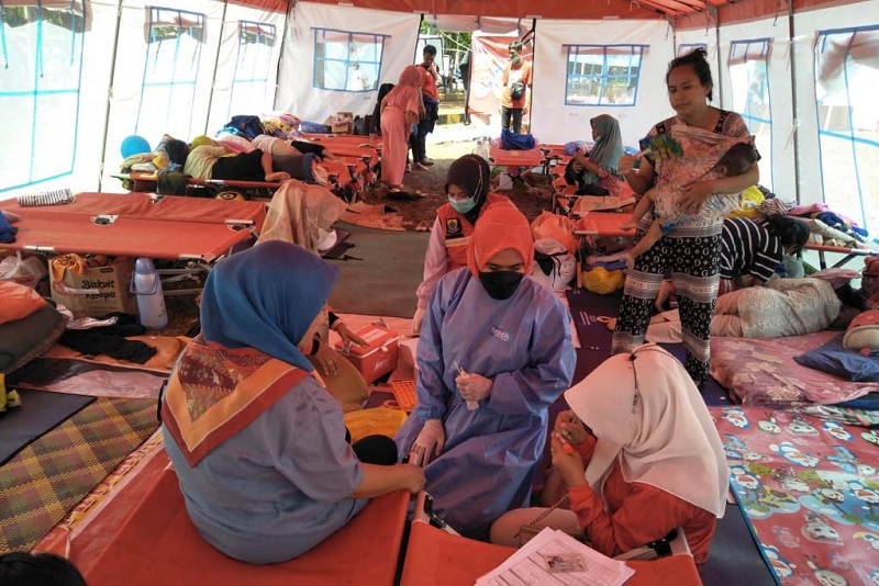 3.175 tenaga kesehatan tersebar di 194 titik pengungsian gempa Cianjur