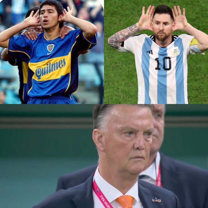 Messi membalaskan dendam Riquelme dan Di Maria kepada Louis van Gaal?