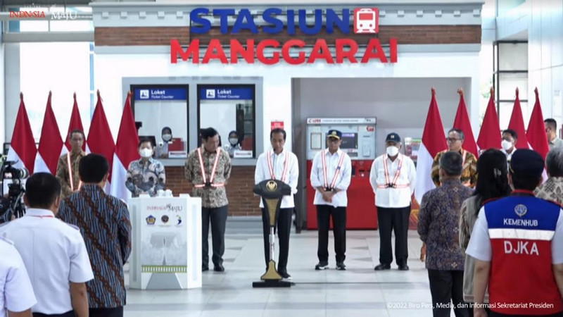 Jokowi resmikan pengembangan Stasiun Manggarai tahap I
