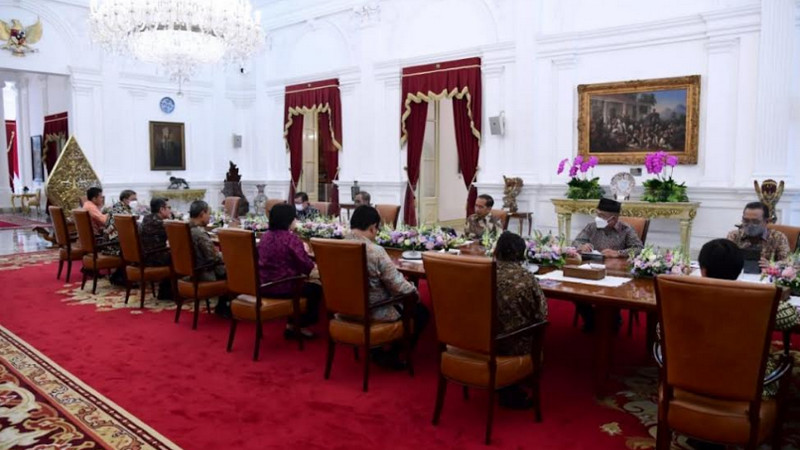 Bertemu Komnas HAM, Jokowi bahas penuntasan pelanggaran HAM berat masa lalu