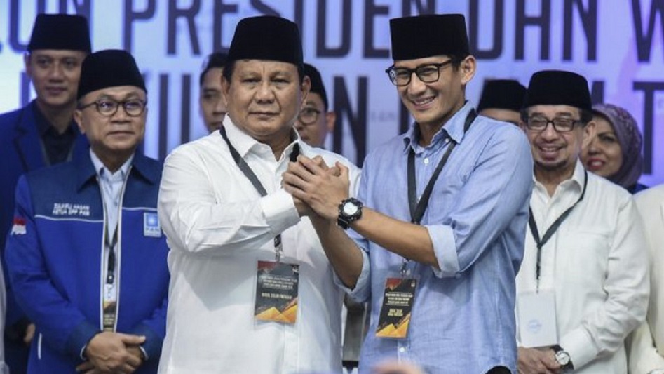 Mengenai isu upaya dongkel Prabowo pada 2019, Tim Sandi: Belum bisa berkomentar!