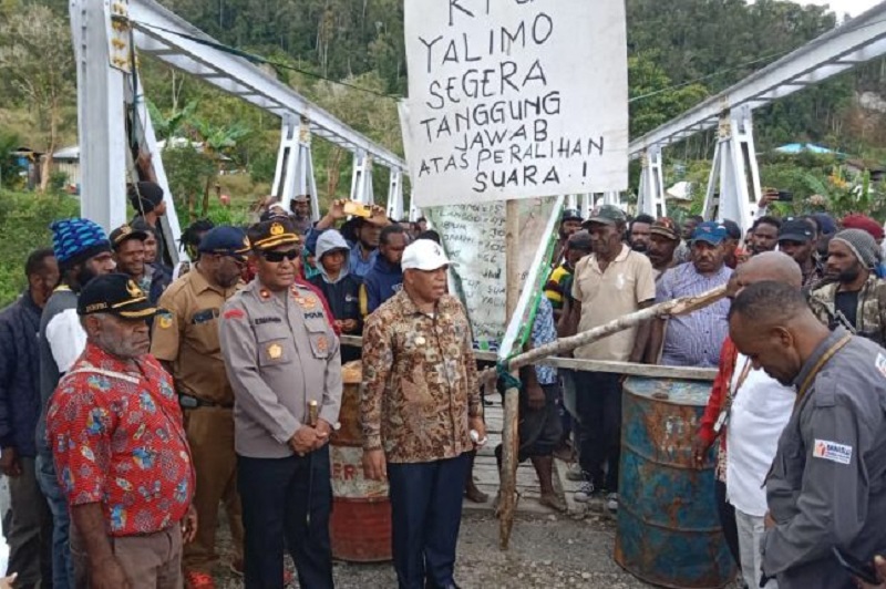 Hak suara dikembalikan, palang di Kabupaten Yalimo dibuka kembali
