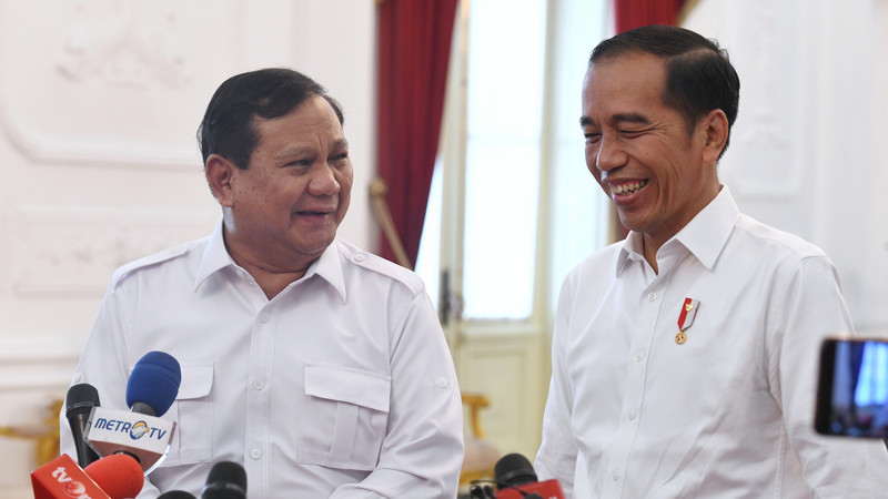 Elektabilitas Prabowo di Jatim-Jateng moncer berkat dukungan Jokowi