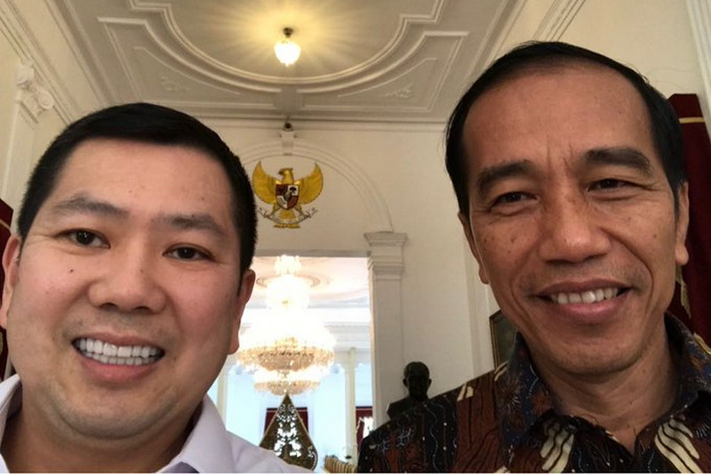 Jokowi <i>happy</i> HT 