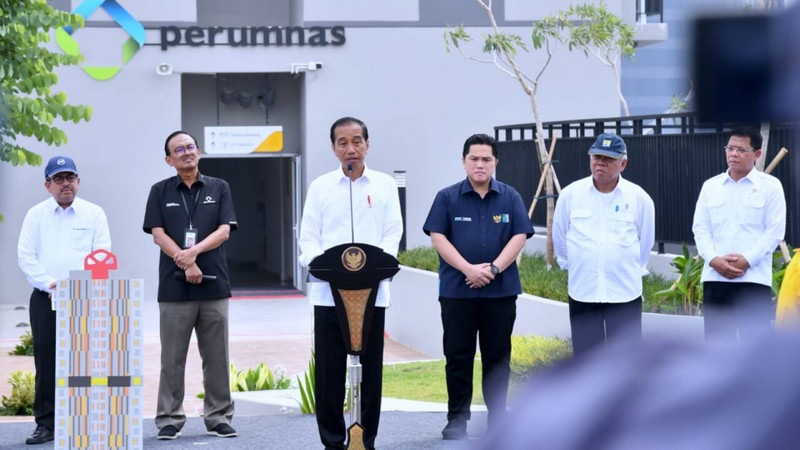 Jokowi senang dengan rusun TOD Semesta Mahata Depok: Langsung loncat ke kereta api