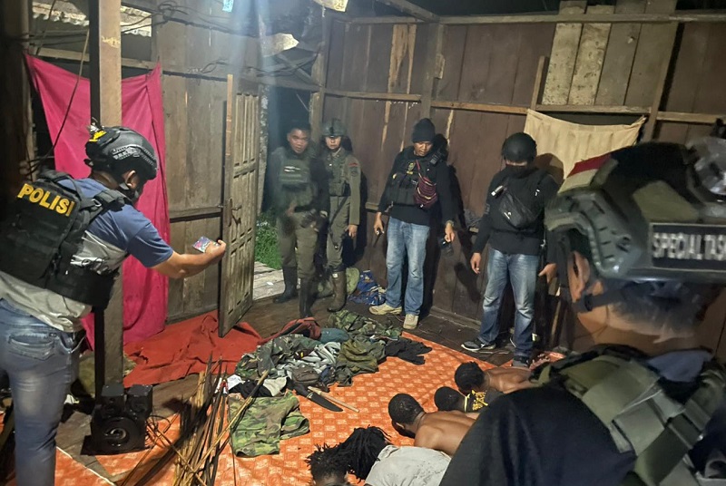 Polisi gerebek tempat persembunyian KKB di Yahukimo