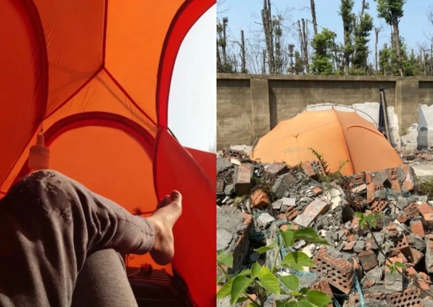 Seorang pria di China memilih hidup di tenda setelah berhenti kerja: Ini pilihan saya! 