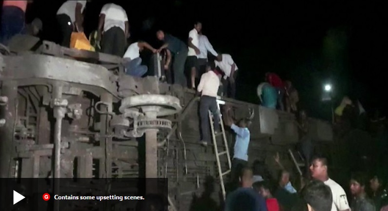 Kereta bertabrakan di India, sedikitnya 120 orang meninggal 