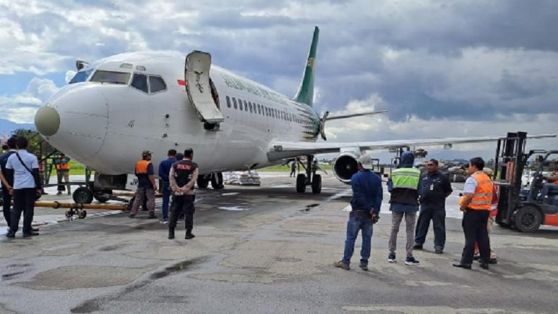 Polisi tangani kasus crash landing pesawat cargo Jayawijaya di Bandara Wamena