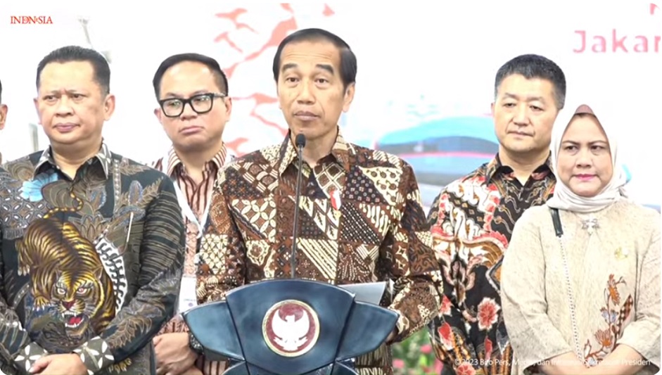 Presiden Jokowi resmikan kereta cepat pertama di Asia Tenggara