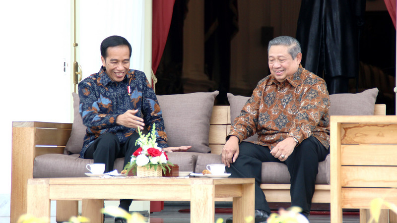 Bertemu SBY, Jokowi enggan bocorkan isi pembicaraan: Rahasia