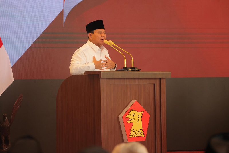 Soal dinasti politik, Prabowo: Termasuk di PDI Perjuangan!