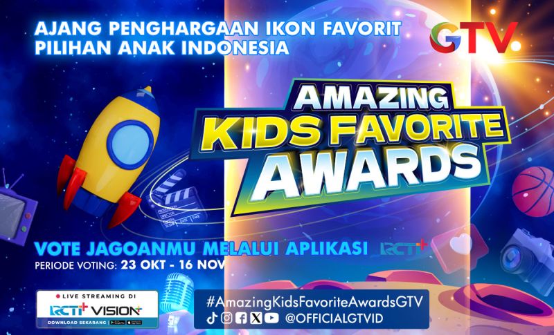 Amazing Kids Favorit Award GTV hadir dengan voters anak-anak 