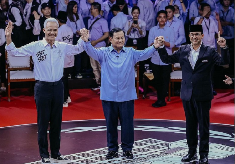 Debat perdana Pilpres 2024: Anies-Ganjar dinilai ungguli Prabowo