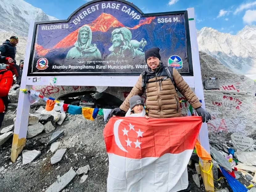 Bocah 5 tahun Singapura sukses capai basecamp Gunung Everest 