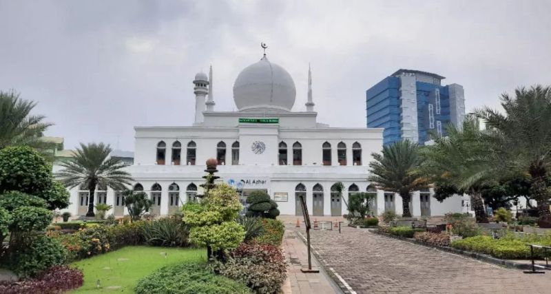 Masjid Agung Al-Azhar di Kebayoran Baru, Jakarta Selatan, Kamis (28/3/2024). Alinea.id/Fery Darmawan