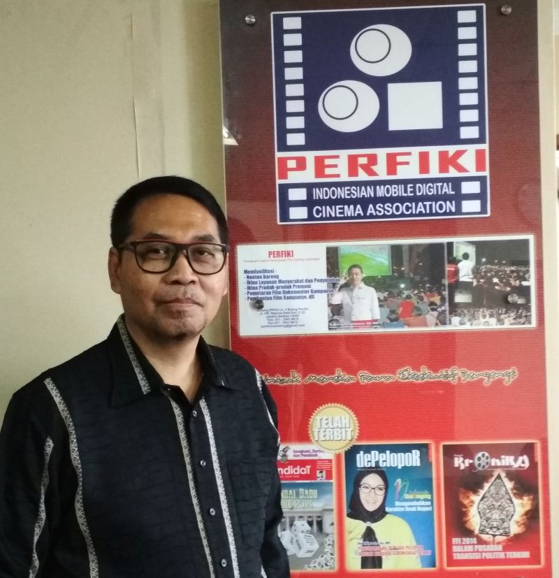 Ketua Perusahaan Pertunjukan Film Keliling Indonesia (Perfiki) Sonny Pudjisasono. (Alinea.id/Nanda Aria Putra).
