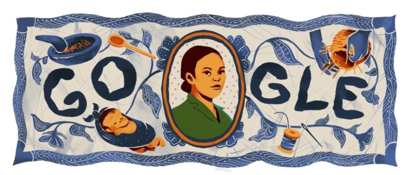 Google Doodle bergambar Maria Walanda Maramis. (Google).