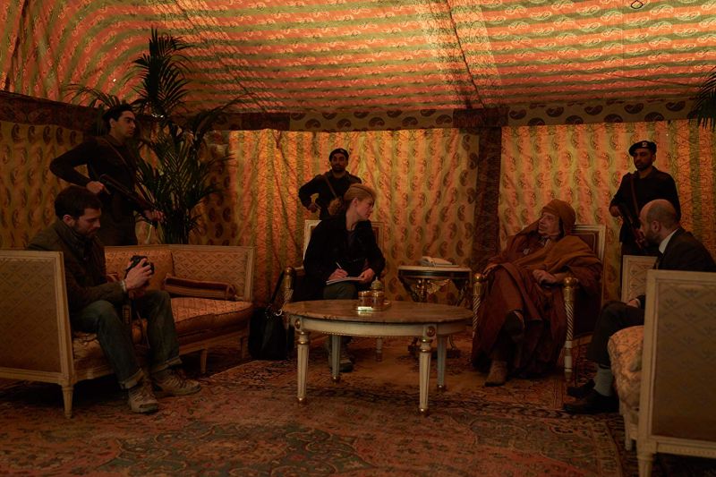 Adegan saat Marie Colvin mewawancarai pemimpin Libya Muammar Gaddafi. /Imdb.com