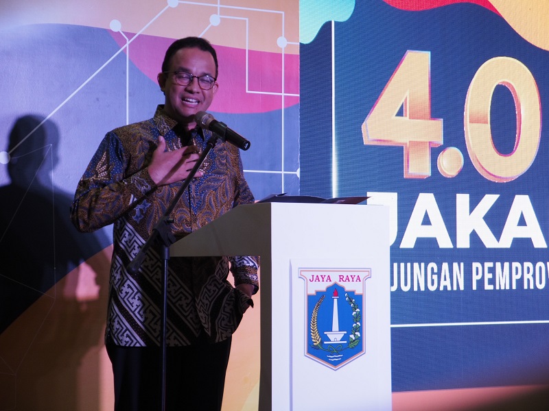 Gubernur DKI Jakarta Anies Baswedan memastikan harga bahan pokok menjelang lebaran stabil. Alinea.id/Eka Setiyaningsih