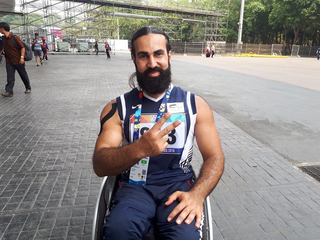 Mahmoud A. H. Zohud menjadi satu-satunya atlet Palestina yang bertanding di Asian Para Games 2018. (Inapgoc).
